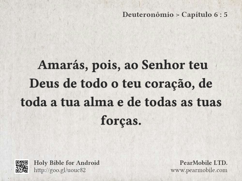 Deuteronômio, Capítulo 6:5